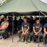 Satgas Pamtas Yonarmed 13/Nanggala Pos Kotis Gelar Olahraga Bersama dan Syukuran HUT Ke-64.